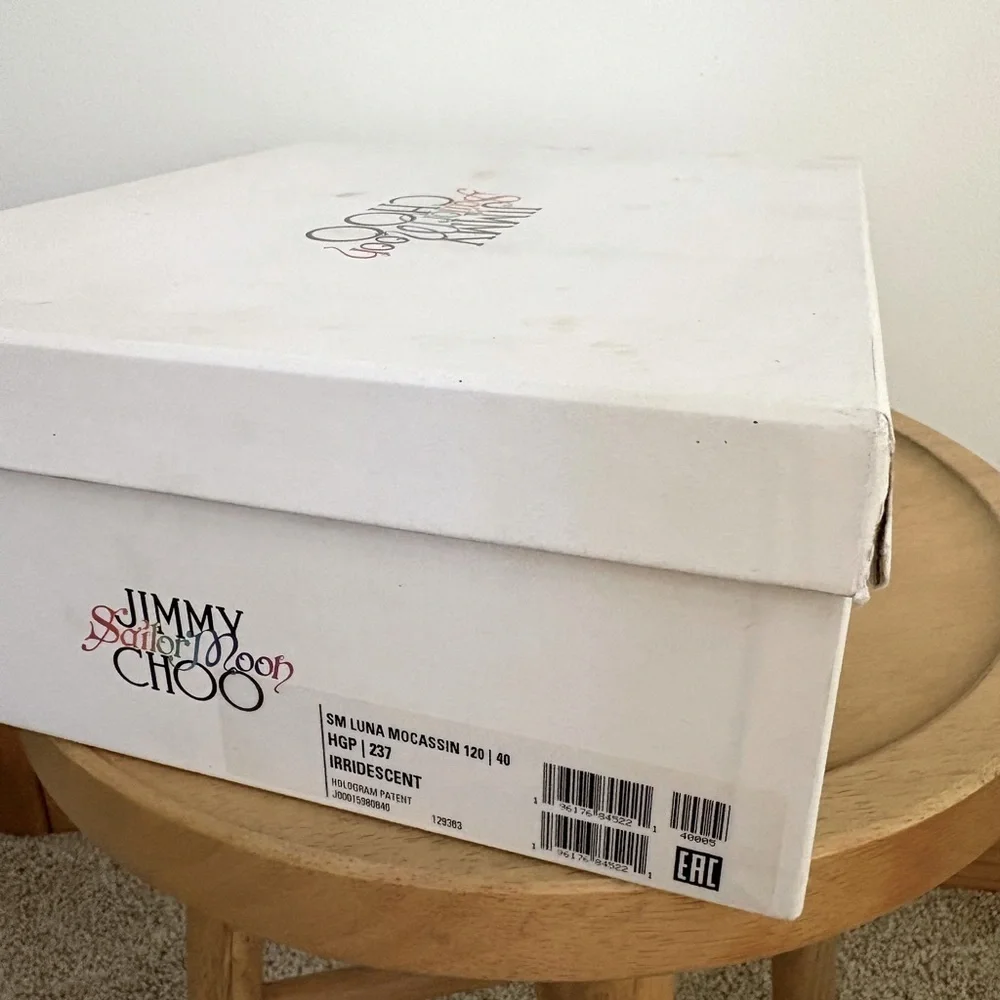 New Jimmy Choo x Sailor Moon Iridescent Luna Loafer Mary Jane